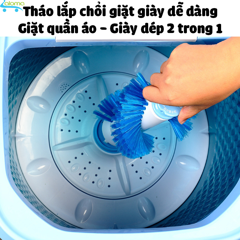 Máy giặt mini bán tự động DEKE XPB-35 giặt quần áo và giày thảm - Máy giặt lồng thép giặt đảo chiều 