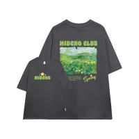 Áo thun unisex local brand form rộng ATD713 Miucho cotton cổ tròn in mix