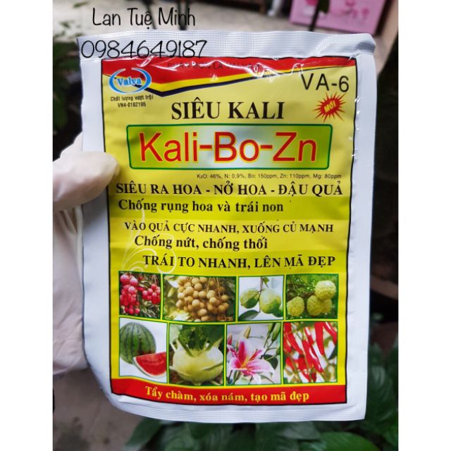 Siêu kali Kali-Bo-Zn dành cho lan hồng cây cảnh cây công nghiệp