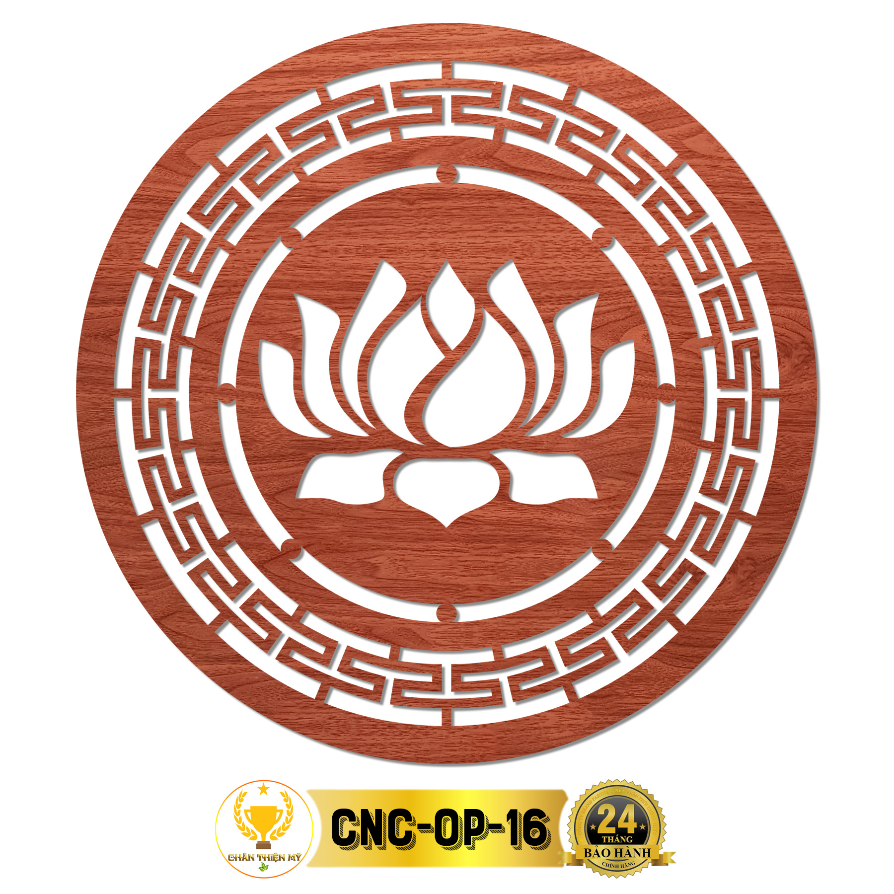 Tấm Ốp Tường Bàn Thờ Cắt CNC Họa Tiết Hoa Sen CHÂN THIỆN MỸ Trang Trí Ban Thờ Phật Treo Phòng Thờ CN