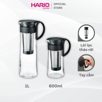 Bình cold brew pha cà phê ủ lạnh Hario MCPN lõi lọc tiện dụng (thủy tinh 600ml / 1L)