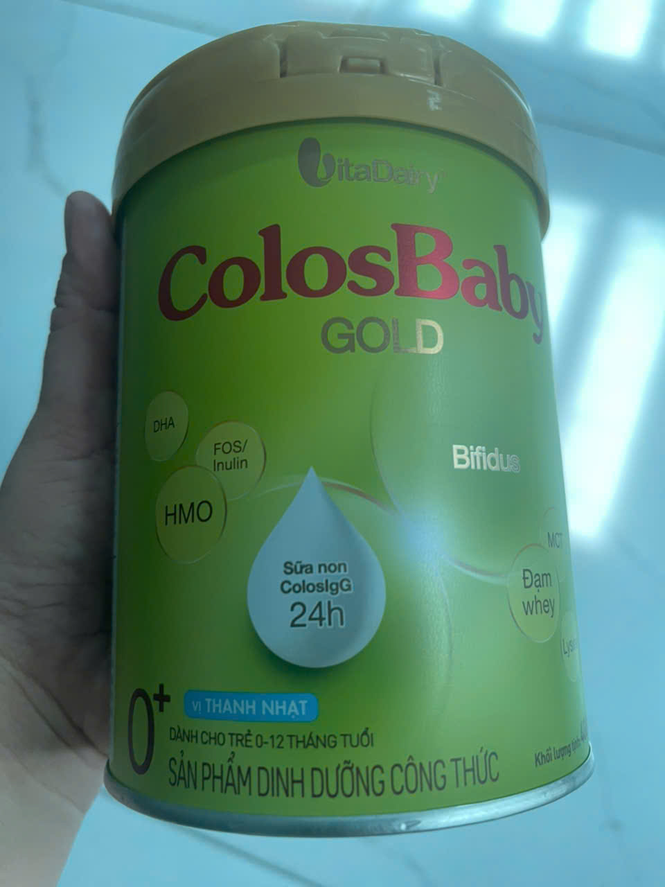 Sữa ColosBaby Gold thanh nhạt 0+ 400g (trẻ từ 0 – 12 tháng)