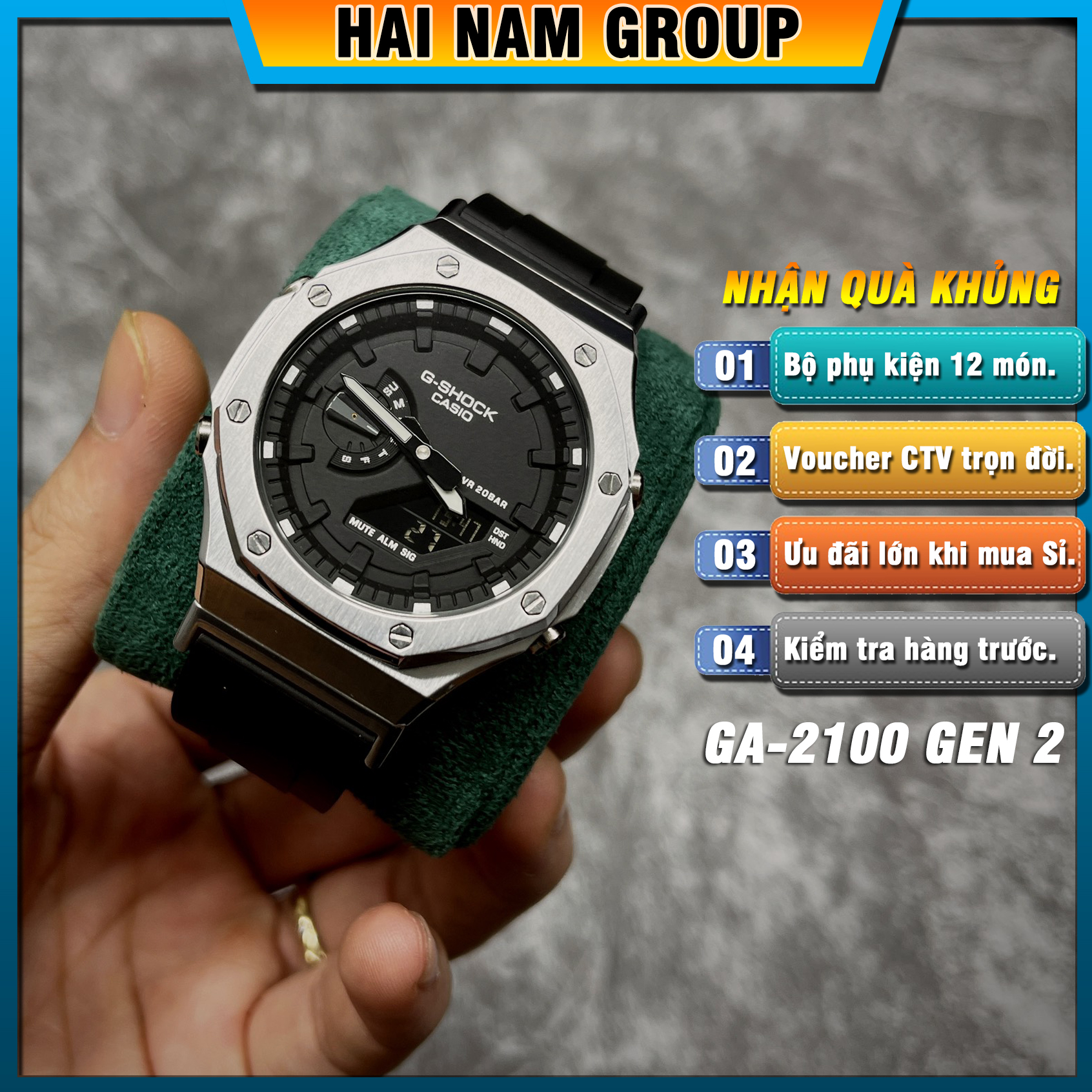 Đồng hồ nam G-SHOCK GA 2100 Custom AP Gen 2 | GA-2100 HNG202