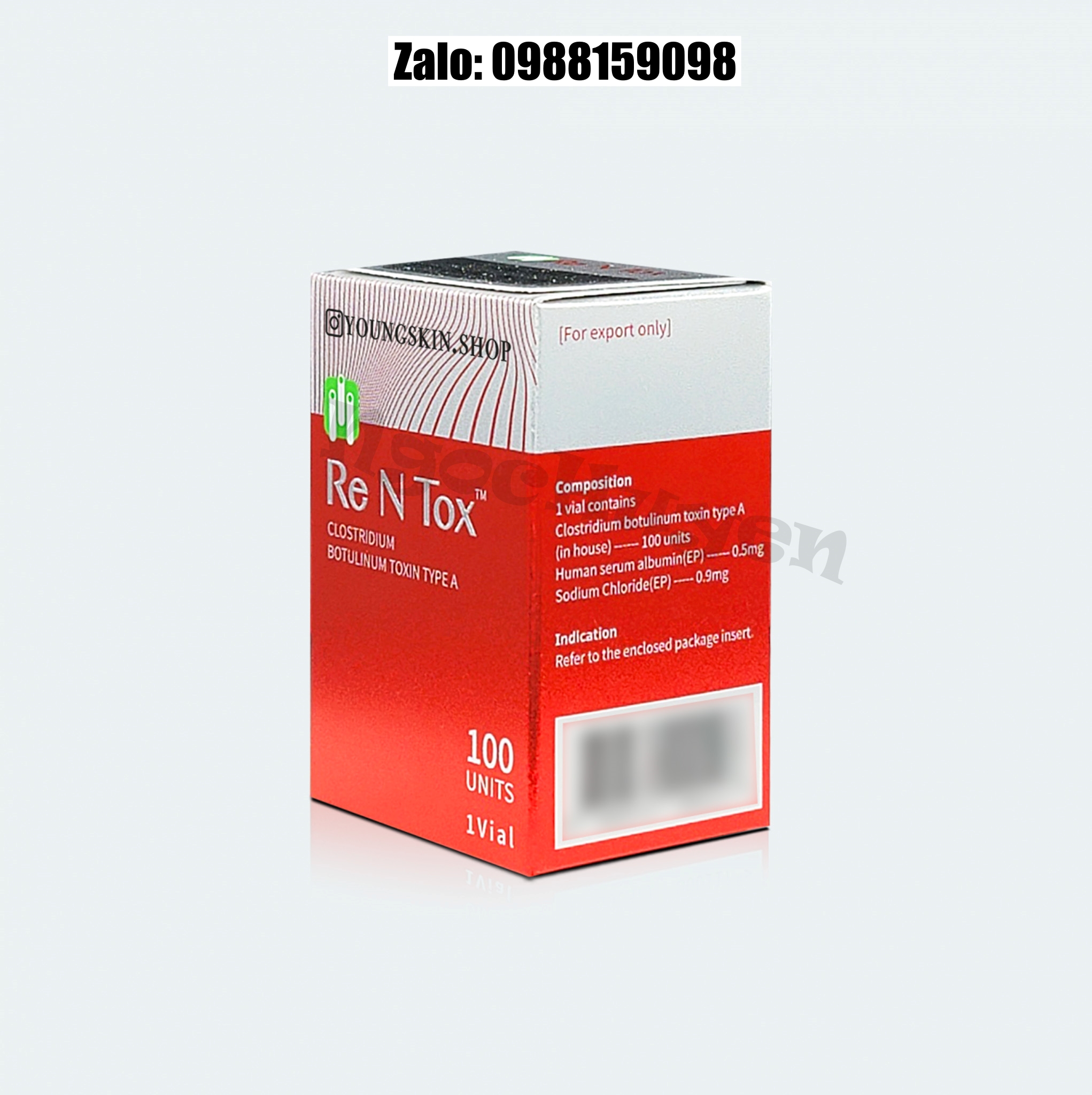 Botox Rentox 100Units - Botox100 - Botox Hàn Quốc - Botox Chính Hãng - Thon gọn hàm