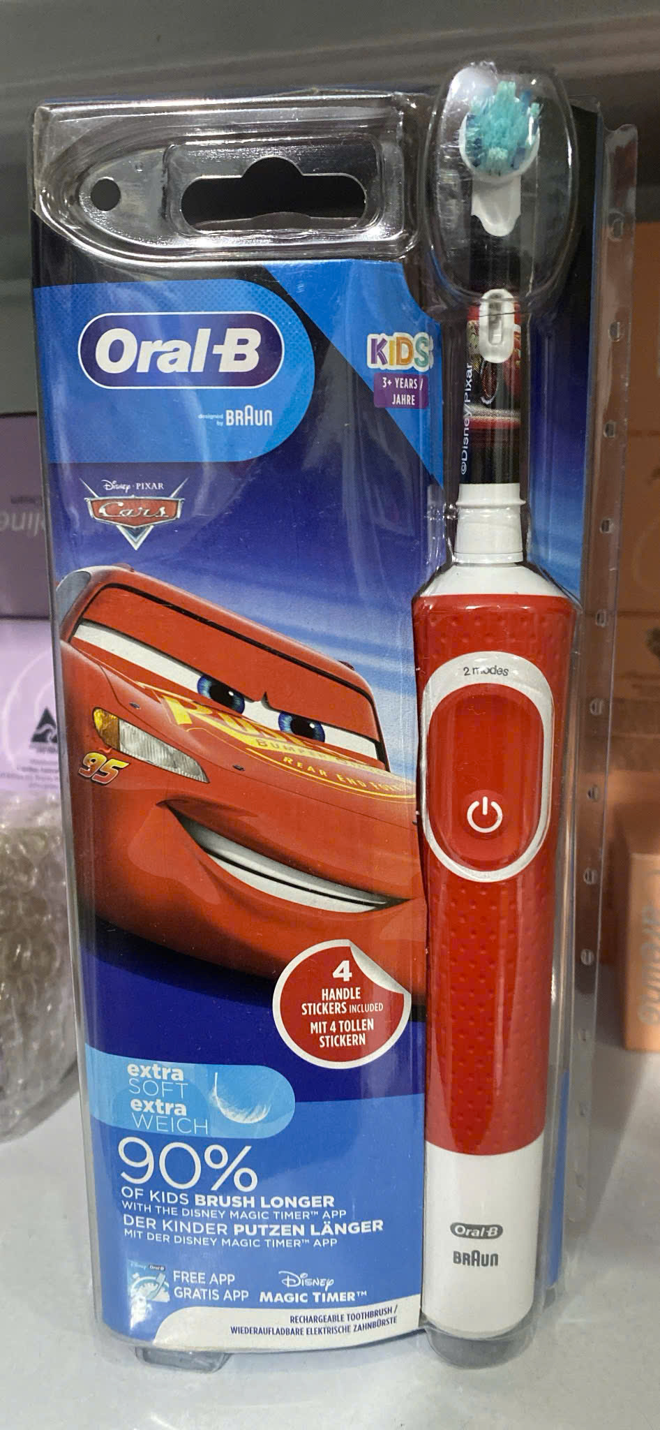 Oral B Cars Bàn chải đánh răng điện cho bé trai từ 3 tuổi, Úc