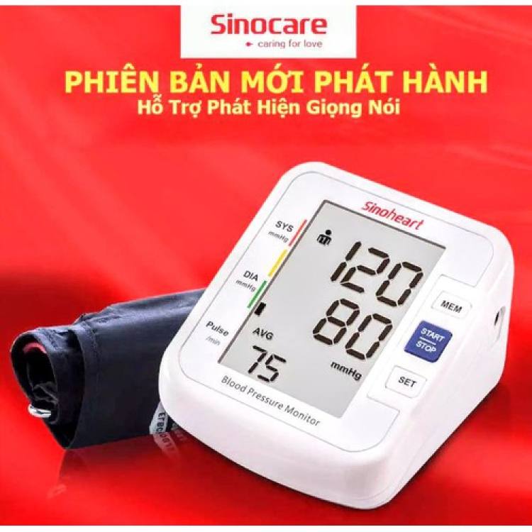 Máy đo huyết áp bắp tay tự động giọng nói tiếng việt bản mới loại tốt bảo hành 5 năm máy đo nhịp tim huyết áp chuyên dụng nhỏ gọn cho mọi nhà cách kiểm tra huyết áp tại nhà