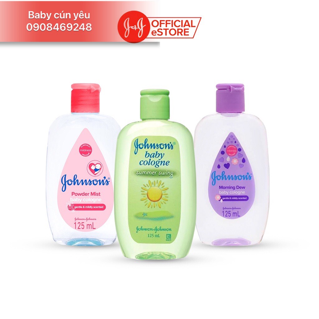 Nước Hoa Dầu thơm cho bé Johnsons Baby Cologne 50ml/ 125ml