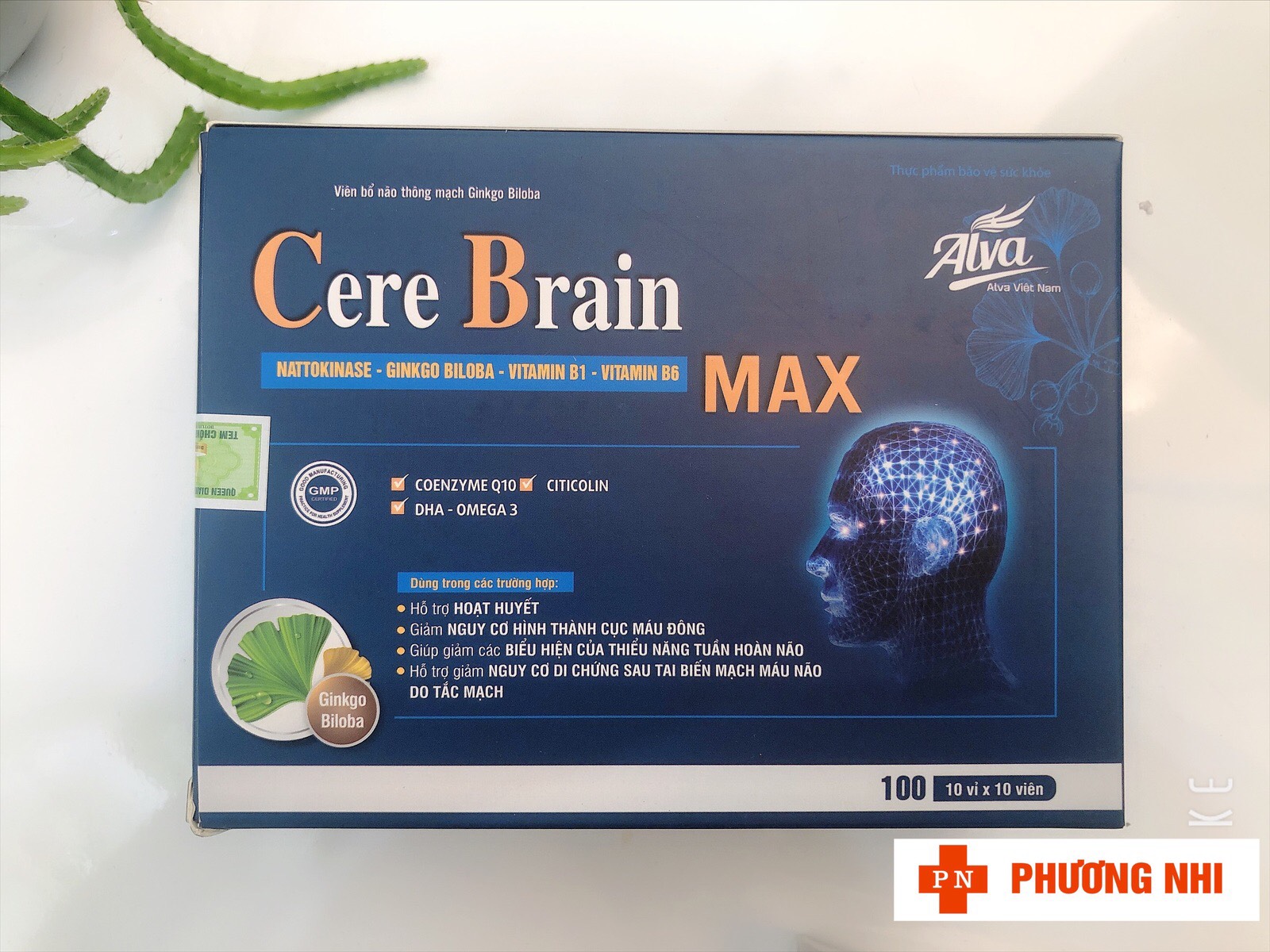 [CHÍNH HÃNG] CERE BRAIN MAX - HOẠT HUYẾT DƯỠNG NÃOCẢI THIỆN TRÍ NHỚ GIẢM NGUY CƠ HÌNH THÀNH CỤC MÁU ĐÔNG GÂY ĐỘT QUỴ