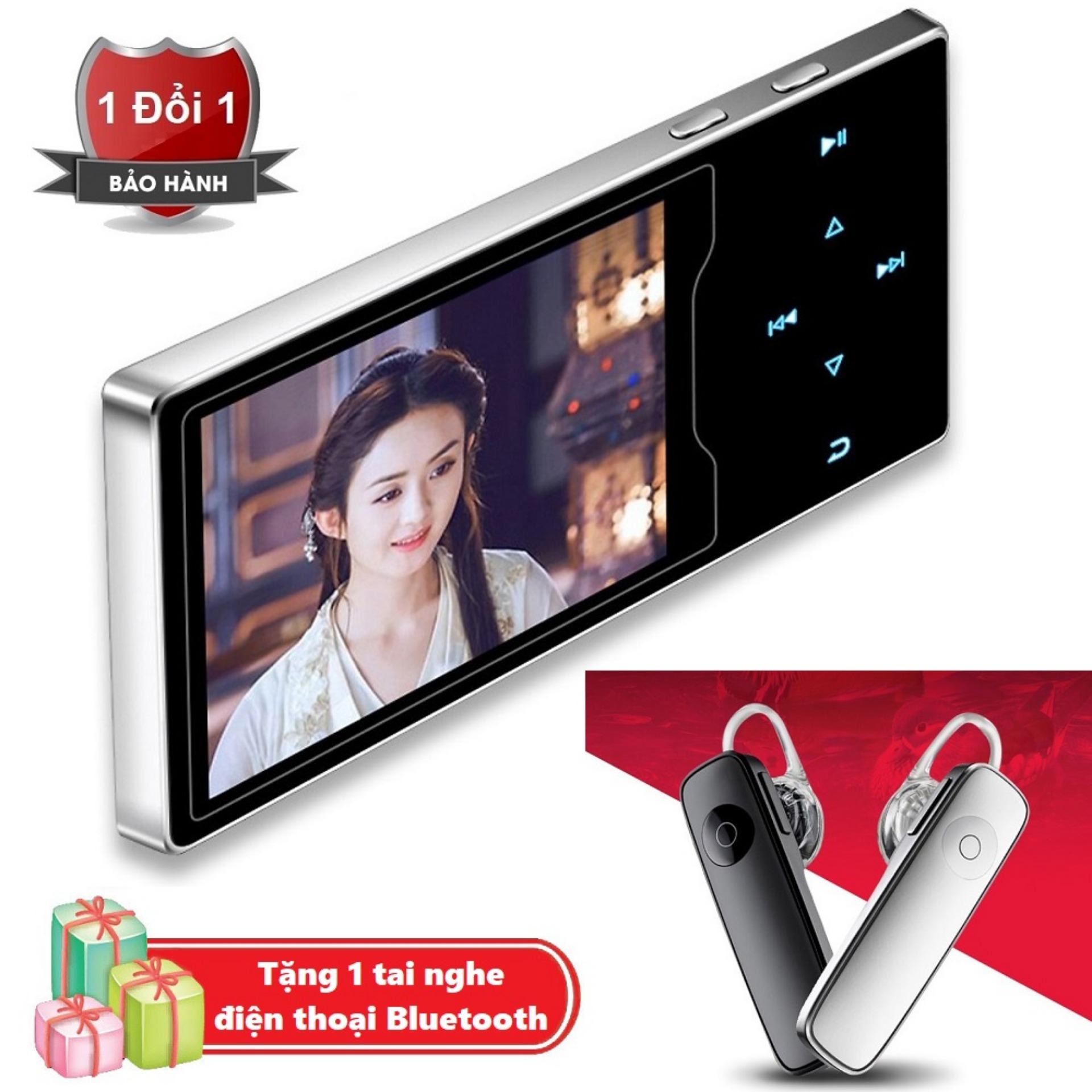 Máy nghe nhạc Ruizu D08 cao cấp màn hình HD 2.4 inch Tặng kèm Tai nghe nhạc không dây M16