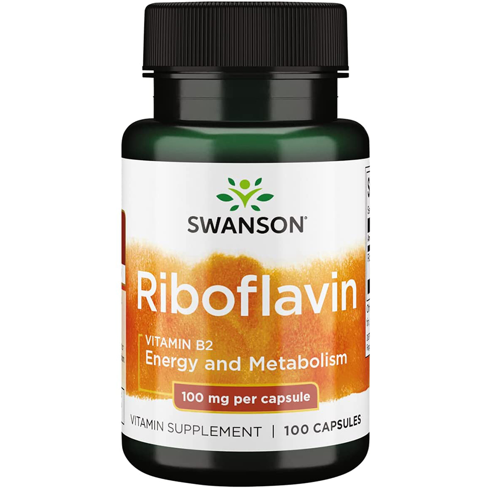 Swanson Riboflavin 100mg 100 Viên - Bổ Sung Vitamin B2 Cải Thiện Sức Khoẻ Giảm Stress Của Mỹ