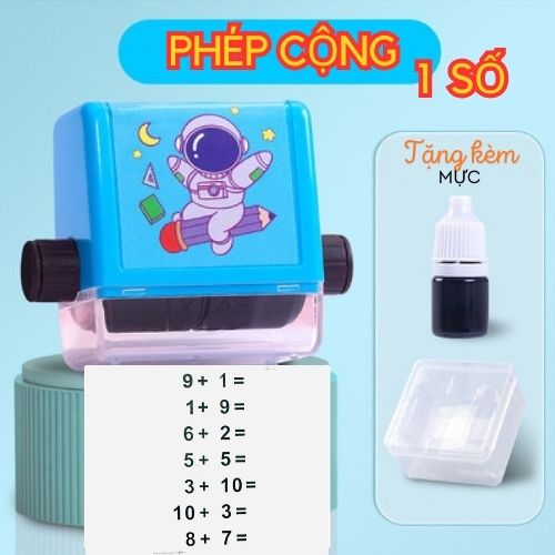 Con lăn máy tạo máy in phép tính cộng trừ nhân chia ngẫu nhiên thông minh dành riêng cho bé