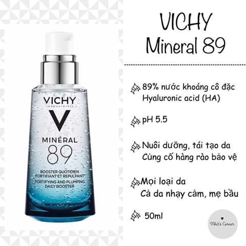 [Có Sẵn] Tinh Chất Phục Hồi Da Serum Vichy Minéral 89 50Ml