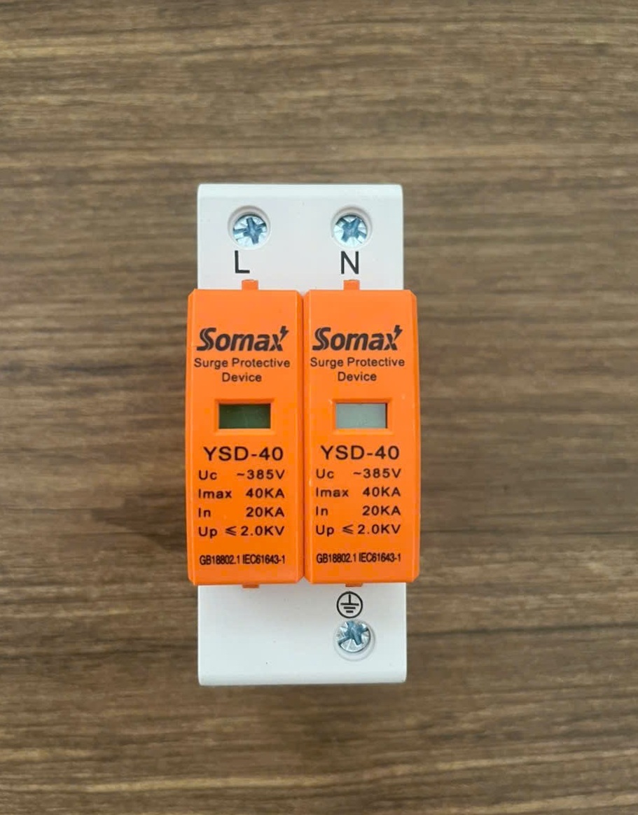 [CHÍNH HÃNG] chống sét lan truyền DC 2P 1000V Cắt sét DC Aptomat DC 2P 63A 2P 25A