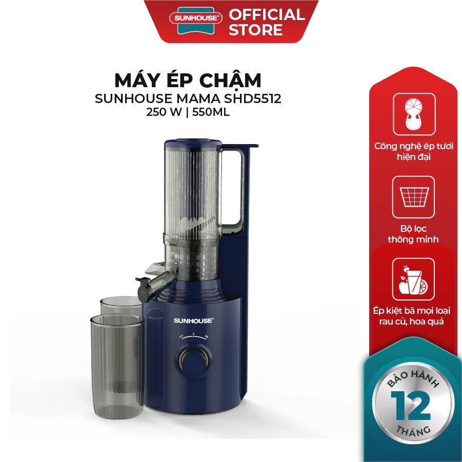 Máy ép chậm SUNHOUSE SHD5512 - Dung tích 600ml - Công suất 250W - Bảo hành 12 tháng