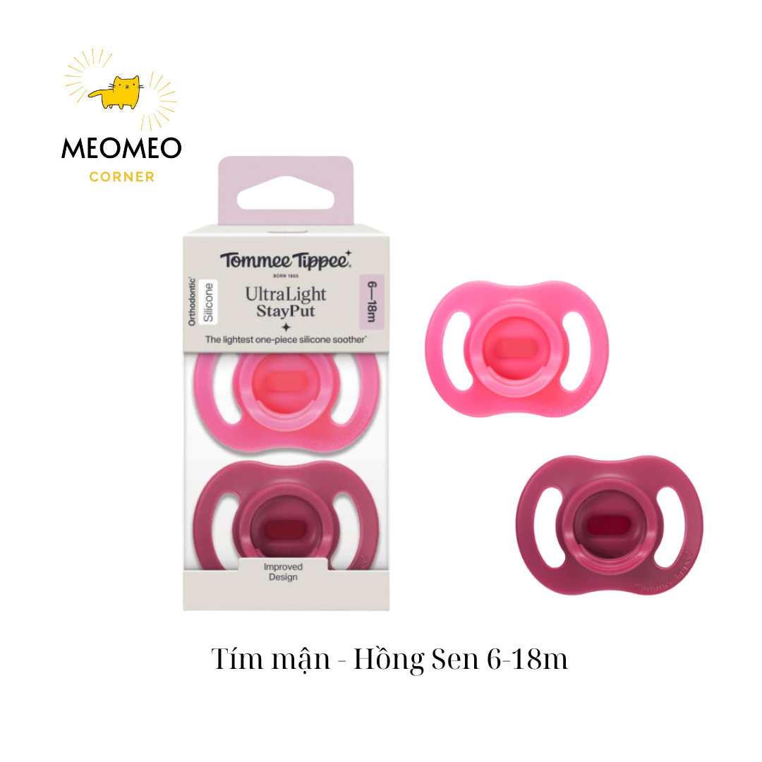 Ty ngậm silicon siêu nhẹ cho bé Tommee Tippee Ultra Light