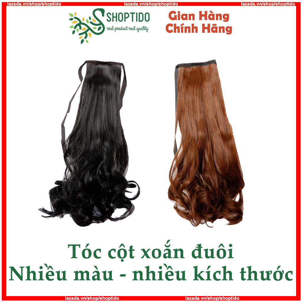 Tóc Giả Cột Xoăn Có Đủ Màu Cao Cấp Đủ Size (38Cm 48Cm 58Cm)