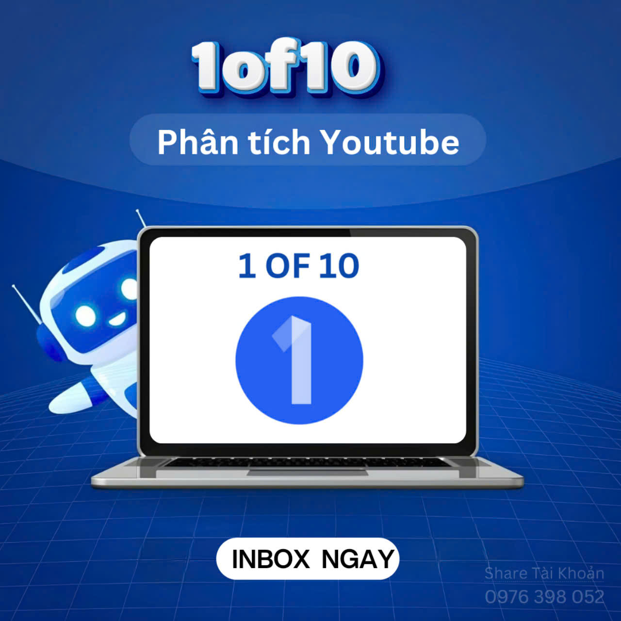 Tài khoản 1of10 công cụ phân tích Youtube tài khoản cấp dùng chung có sẵn cấp liền sau khi mua chỉ c