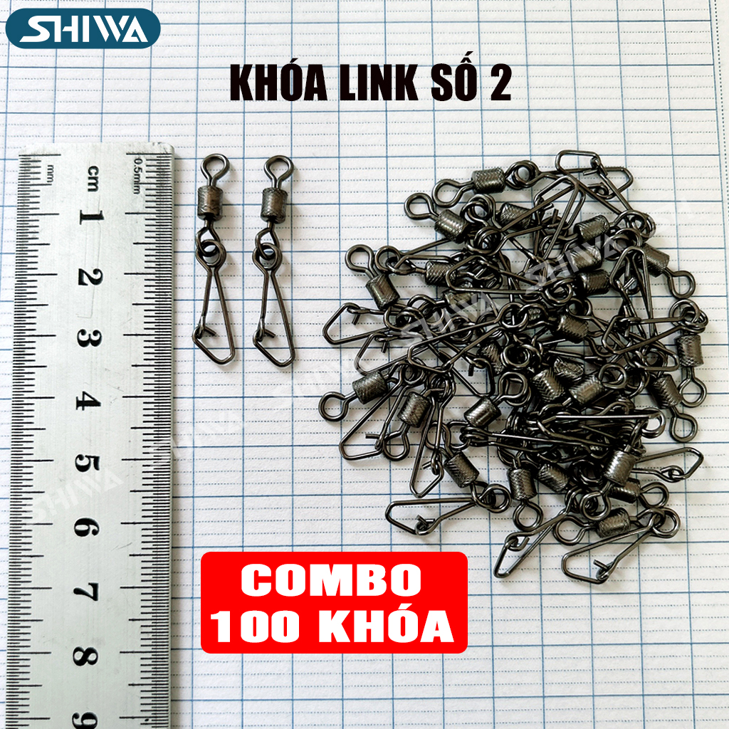 Khóa Link Câu Cá Câu Lure Cao Cấp - Khóa Link Câu Lure Cao Cấp Chất Liệu Thép Không Gỉ Ma Ní Câu Cá