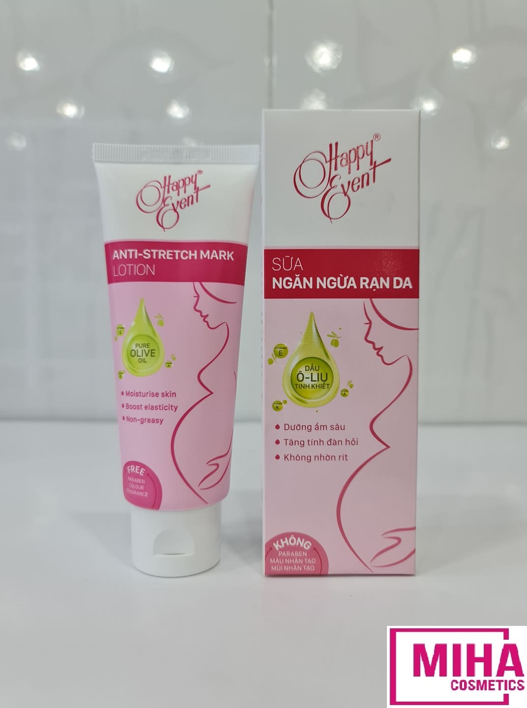 [Hcm]Sữa Chống Rạn Da Happy Event Antenatal Massage Lotion 100Ml