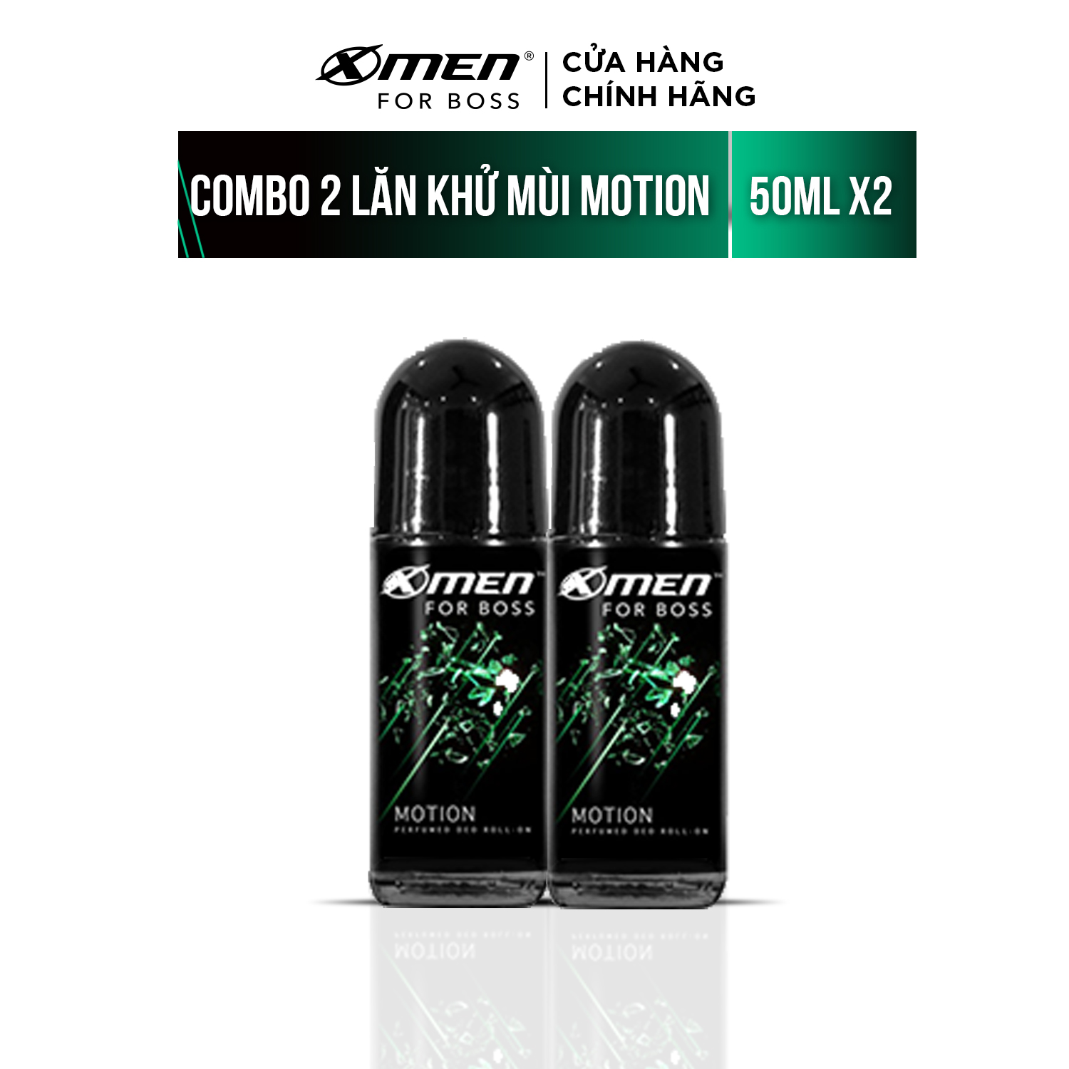 Combo 2 Lăn khử mùi X-men For Boss 50ml - Hương Motion