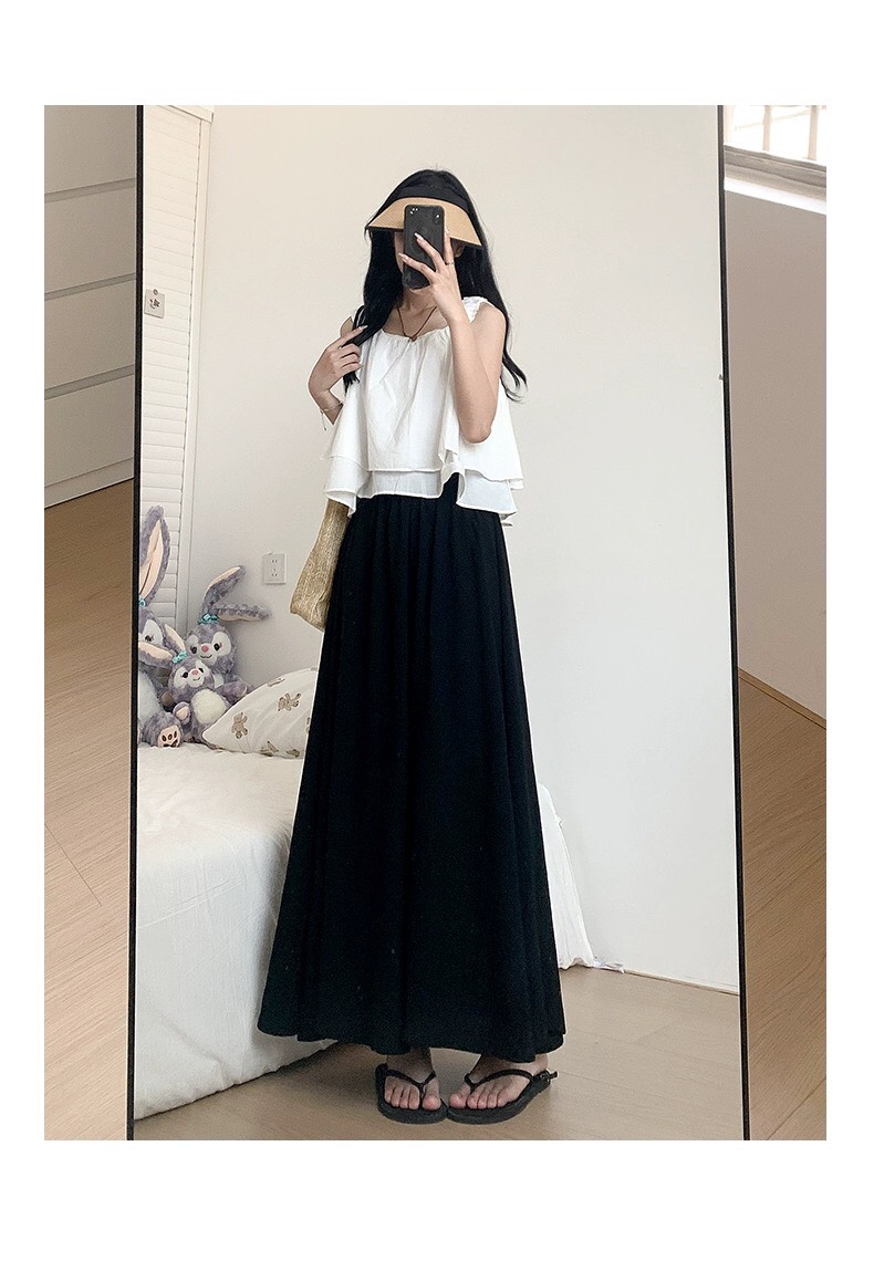 Quần ống rộng giả váy Midi chất đẹp,kèm thun sau,có túi | Shopee Việt Nam
