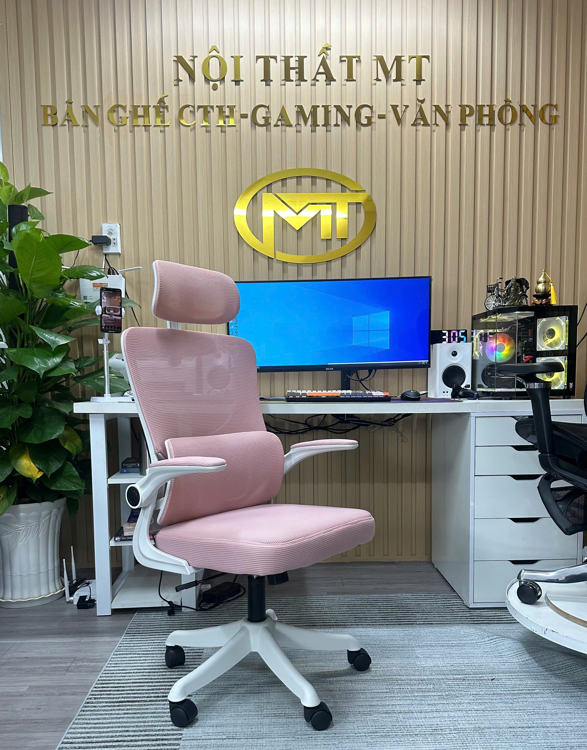 Ghế xoay văn phòng công thái học Latex - MT418. Ghế làm việc học tập ghế cth thư giãn ngã lưng 35độ