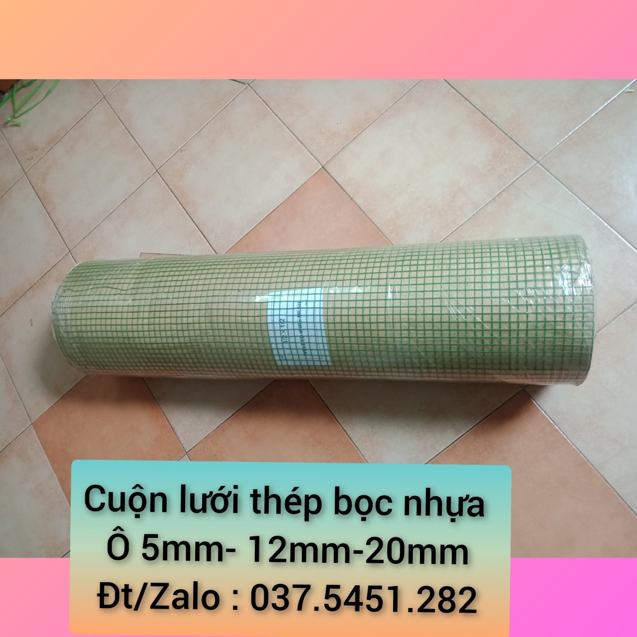 Cuộn lưới thép bọc nhựa chống chuột  ô lưới 5mm-12mm-20mm( cuộn dài 30m)