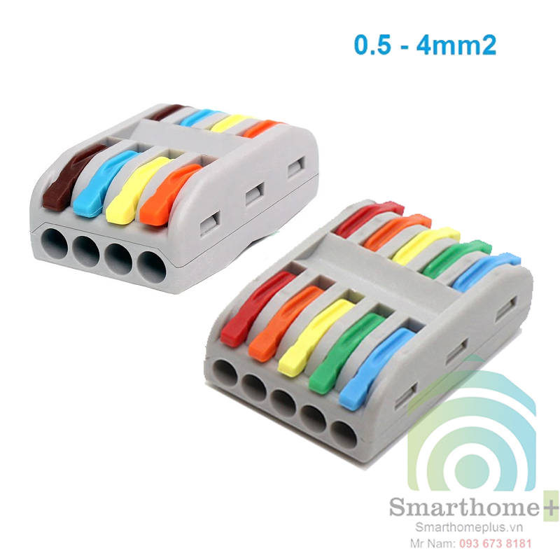 combo 10 Cút Nối Dây Điện Nhanh 3 Pha 2 Đầu KV774-8P2