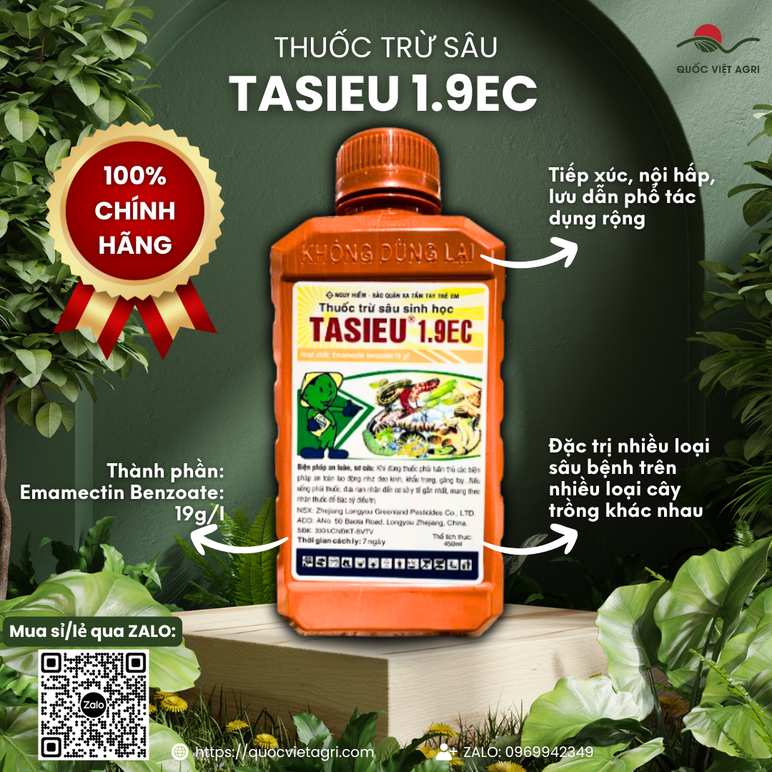 Thuốc trừ sâu TASIEU 1.9EC (chai 450ml) - Emamectin benzoate 19g/l