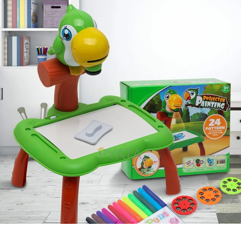 Bàn vẽ đa năng có đèn chiếu thông minh máy chiếu mini cho bé tập vẽ PROJECTOR PAINTING Bộ đèn bàn tập vẽ