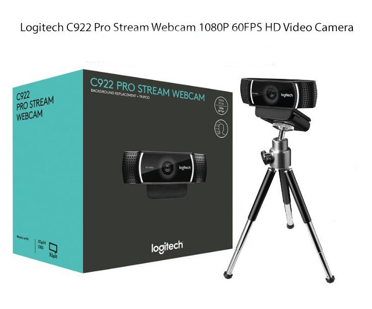 Webcam Logitech C922 Pro Stream full HD tặng phần mềm bản quyền XSplit Broadcaster tặng chân phần mề