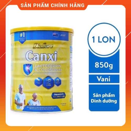[SALE 3 NGÀY]Sữa DIASURE CANXI 850G - hỗ trợ bổ sung dinh dưỡng nano canxi phòng chống loãng xương