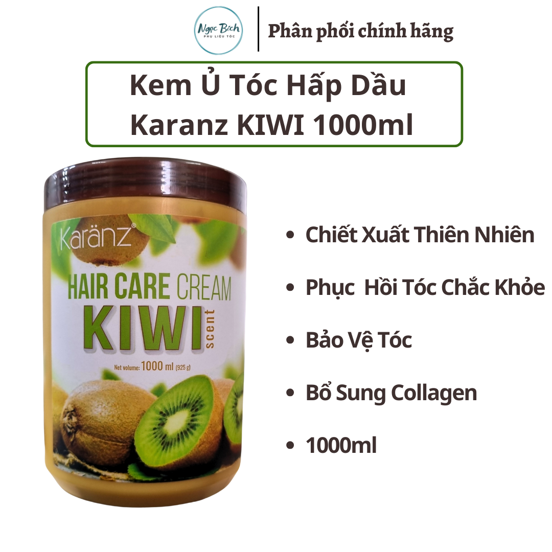 Kem ủ tóc Hấp Dầu Hương Kiwi Karanz Hair Care Cream - 1000ml