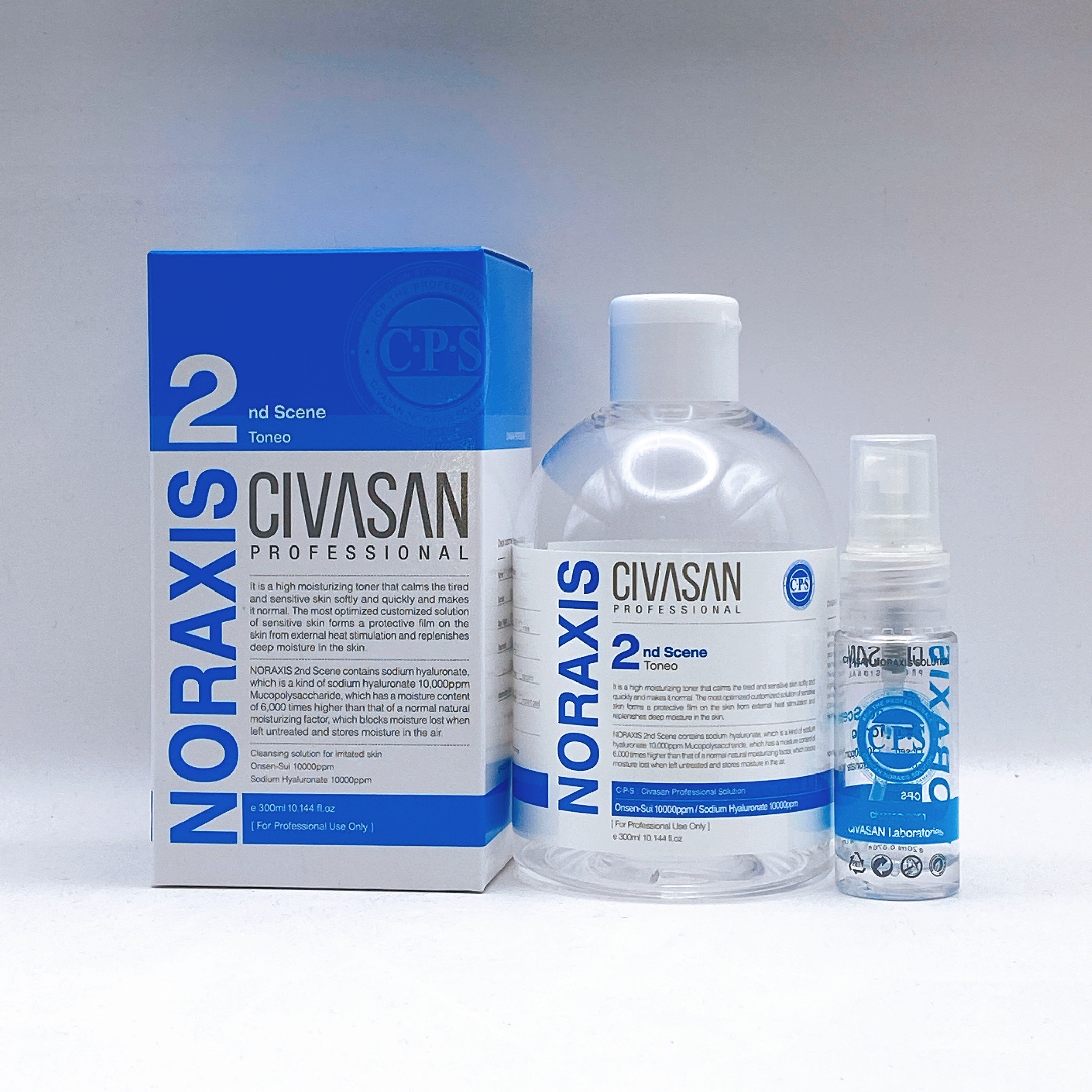 Toner Cấp Ẩm Sâu Phục Hồi Da Nhạy Cảm Mỏng Yếu Civasan Noraxis 2nd Scene - Nước Hoa Hồng Civasan 300