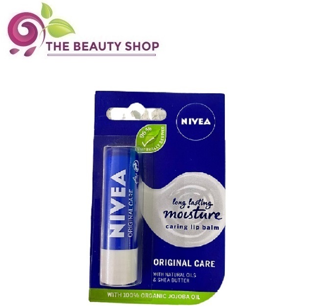 [Hcm][Hàng Châu Âu] Son Dưỡng Ẩm Môi Nivea Long Lasting Moisture 4.8G - Original Care (Không Màu)