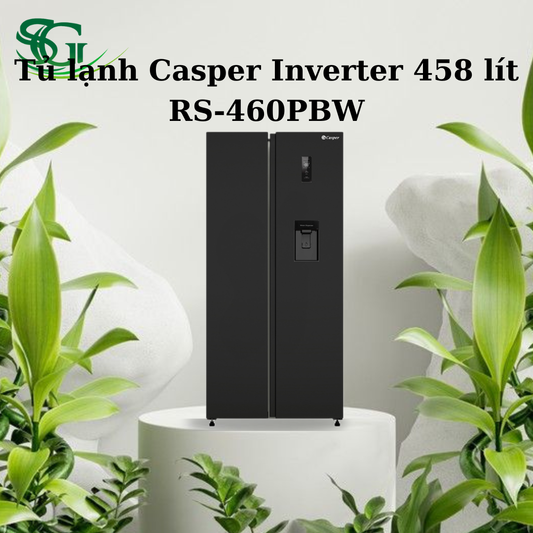 Tủ lạnh Casper Inverter 458 lít RS-460PBW