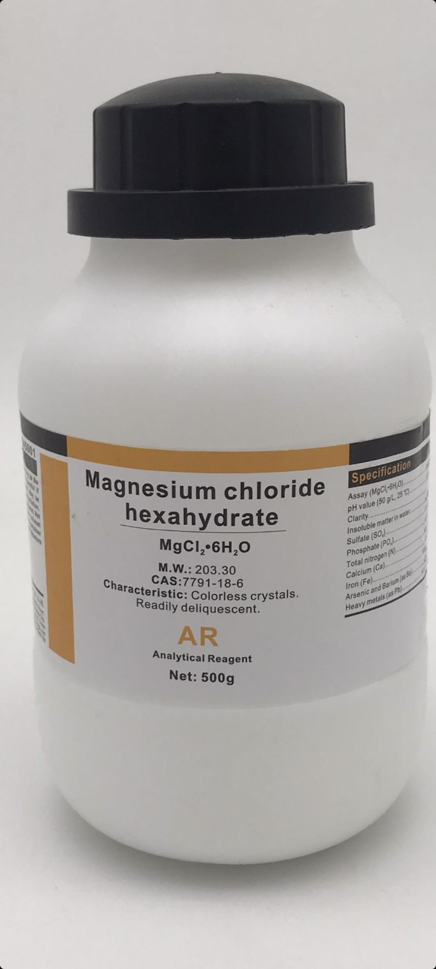 Hóa chất Magnesium chloride hexahydrate MgCl2.7H20 Chai 500 gram Tinh Khiết