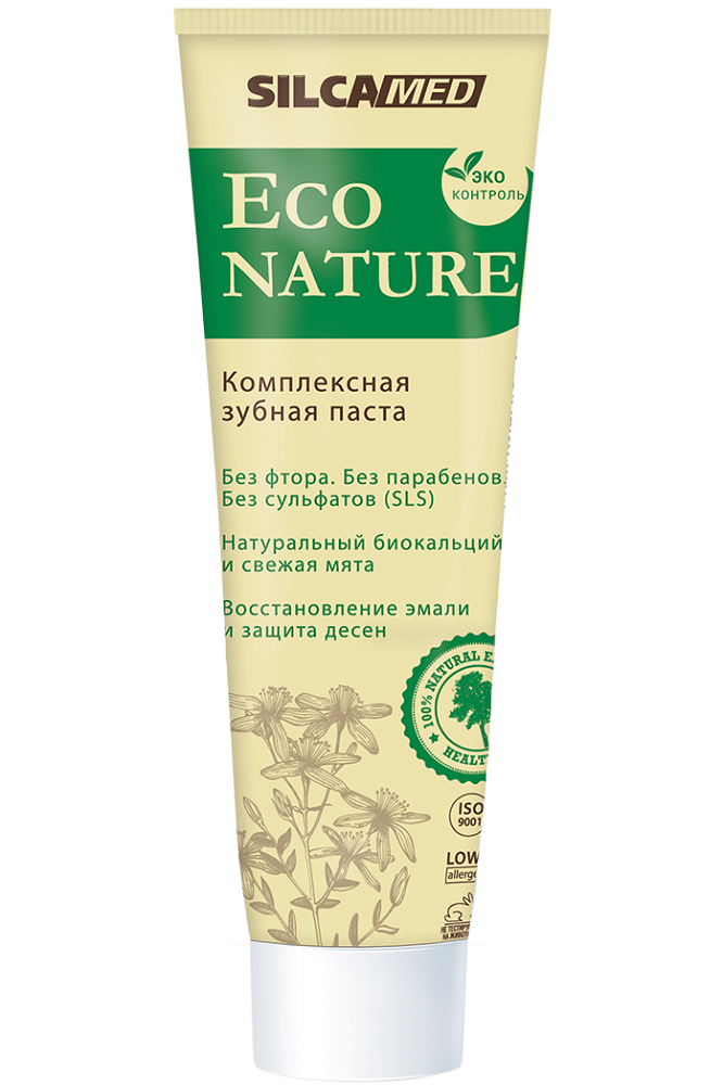 Kem Đánh Răng Hữu Cơ Silcamed Eco Nature Nhập Khẩu Nga - Châu Âu Sản Xuất Theo Công Nghệ Đức