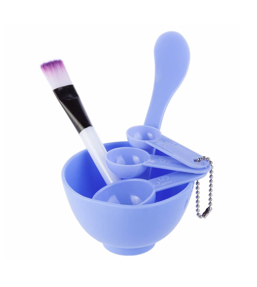 Bộ bát trộn mặt nạ 6 chi tiết dụng cụ trộn mặt nạ trộn bột trộn màu (Giao màu ngẫu nhiên)