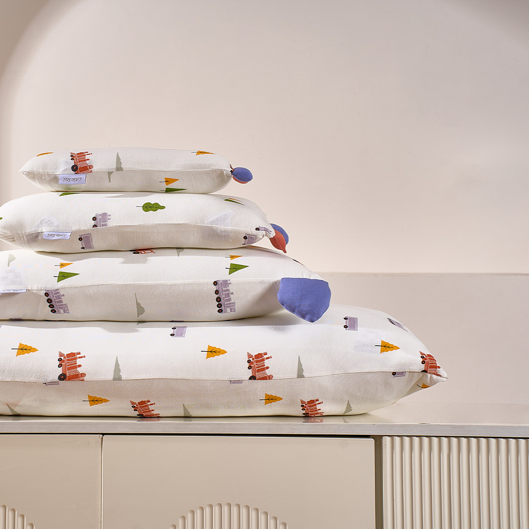 Gối ngủ cao cấp vải sợi tre Little Rei ruột gối 100% polyester mềm mại thoáng khí giúp ngủ ngon