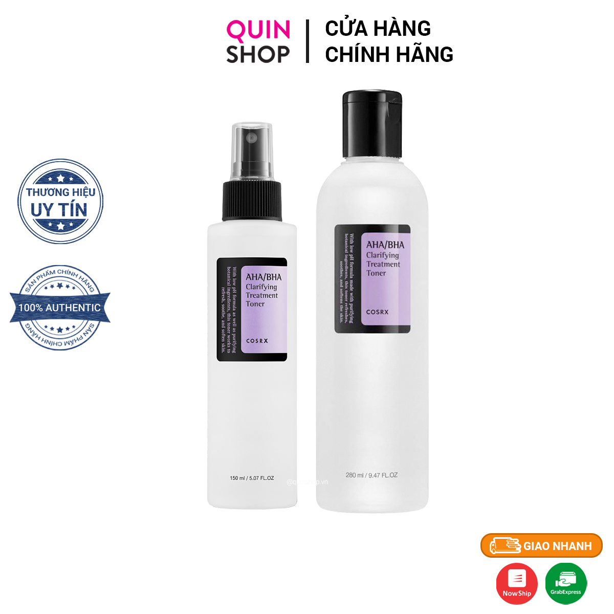 Nước Hoa Hồng Giảm Mụn Cosrx AHA BHA Clarifying Treatment Toner