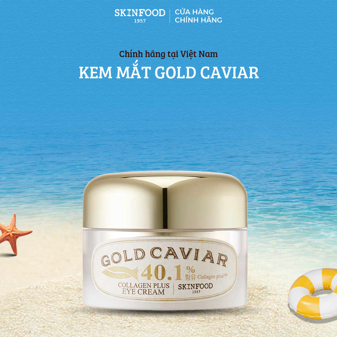 Kem Mắt Skinfood Gold Caviar Collagen Plus Eye Cream 30g
