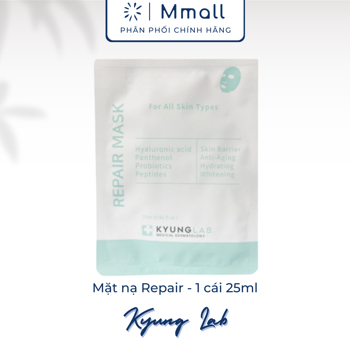 Mặt nạ giấy Kyung Lab Retinol Peptide Repair Mask cấp ẩm trắng da phục hồi tái tạo da Hàn Quốc 25ml | Mmall.vn