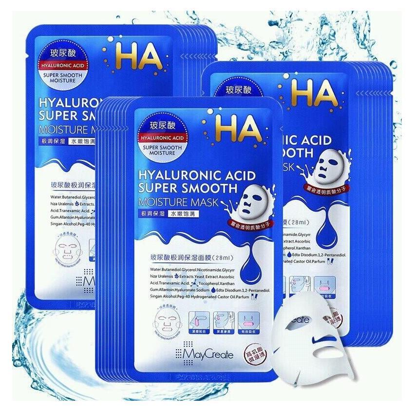 [HCM]Hộp 20 mask Ha Maycreate màu xanh tím
