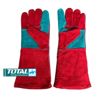 Găng tay bảo hộ Găng tay da cho thợ hàn chống cháy Găng tay Chịu nhiệt độ cao Dài 26cm Unitalla One Size Truper GU-215 14246