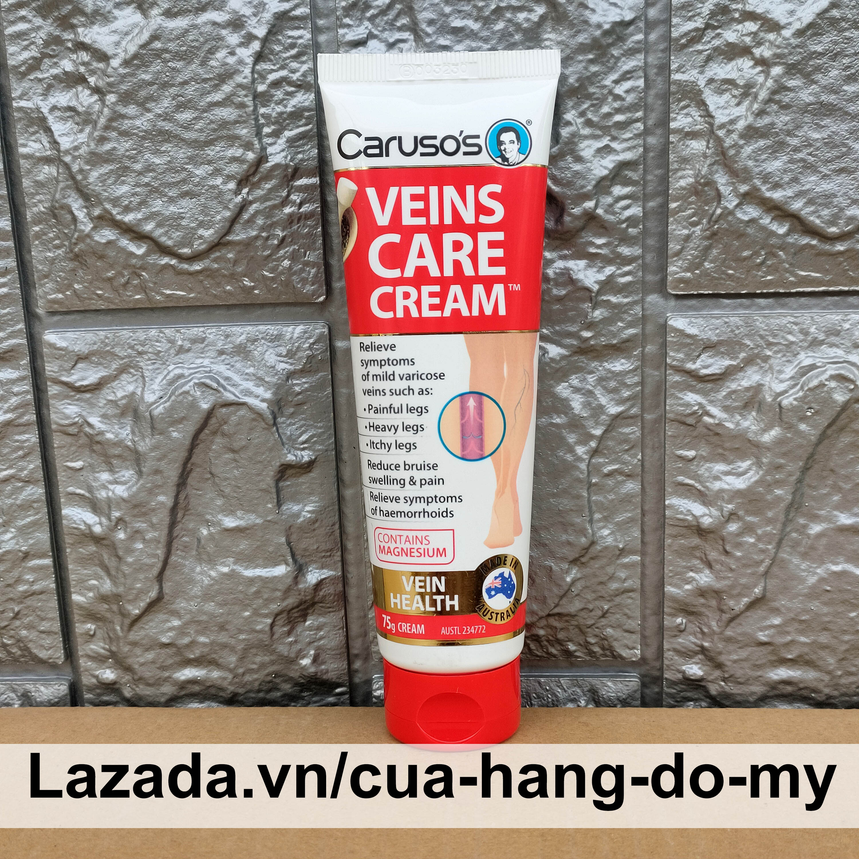 Kem Dưỡng Carusos Veins Care Cream 75G Hỗ Trợ Chăm Sóc Tĩnh Mạch Của Úc