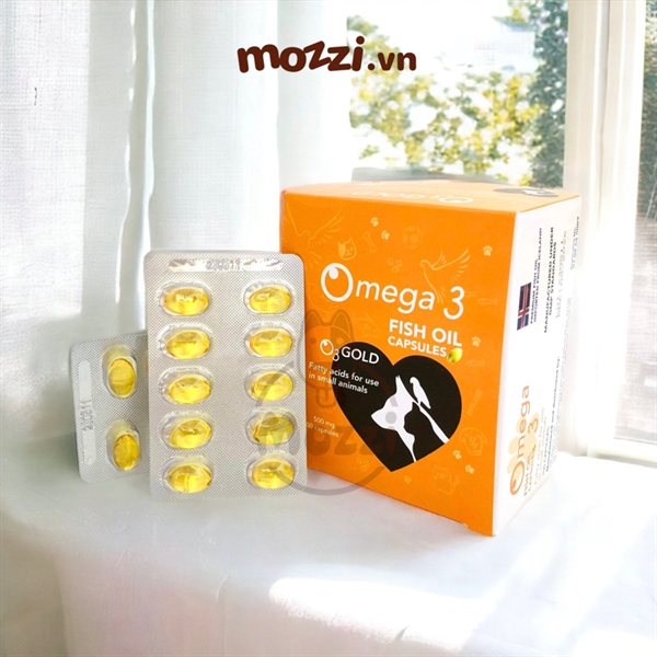 Omega3 Fish Oil Viên dầu cá dưỡng lông cho chó mèo