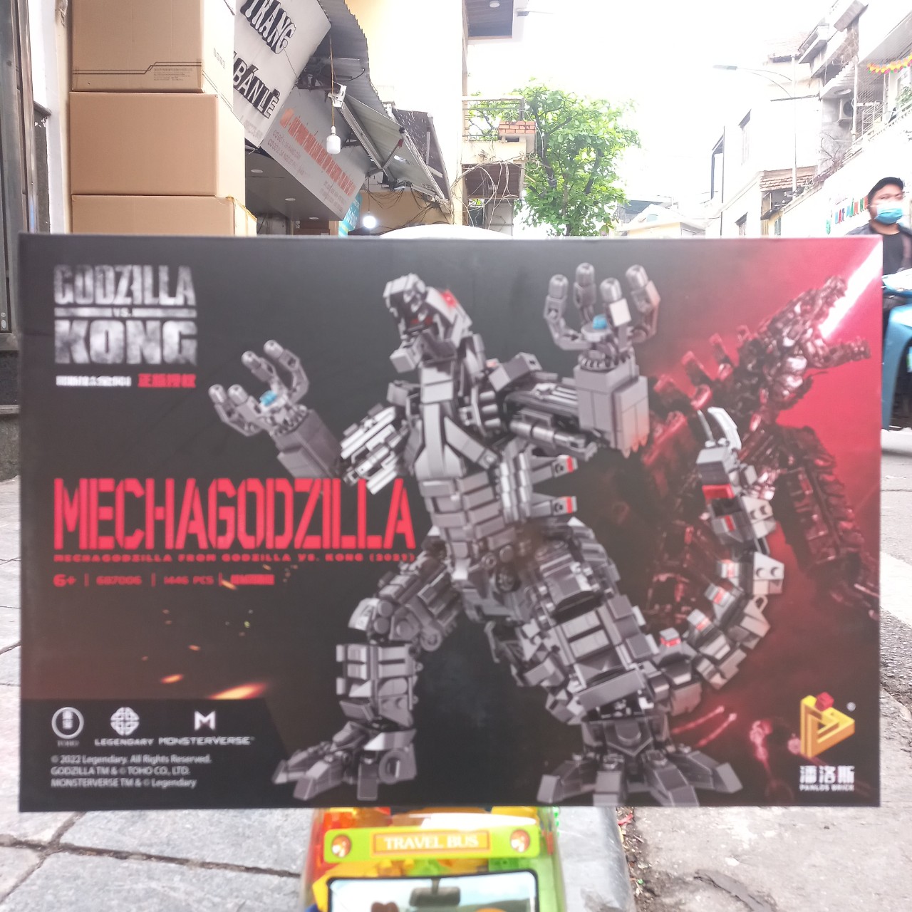 Đồ chơi xếp hình Panloss 687006 Người máy Mecha Godzilla cỡ trung 1446 Mảnh Ghép