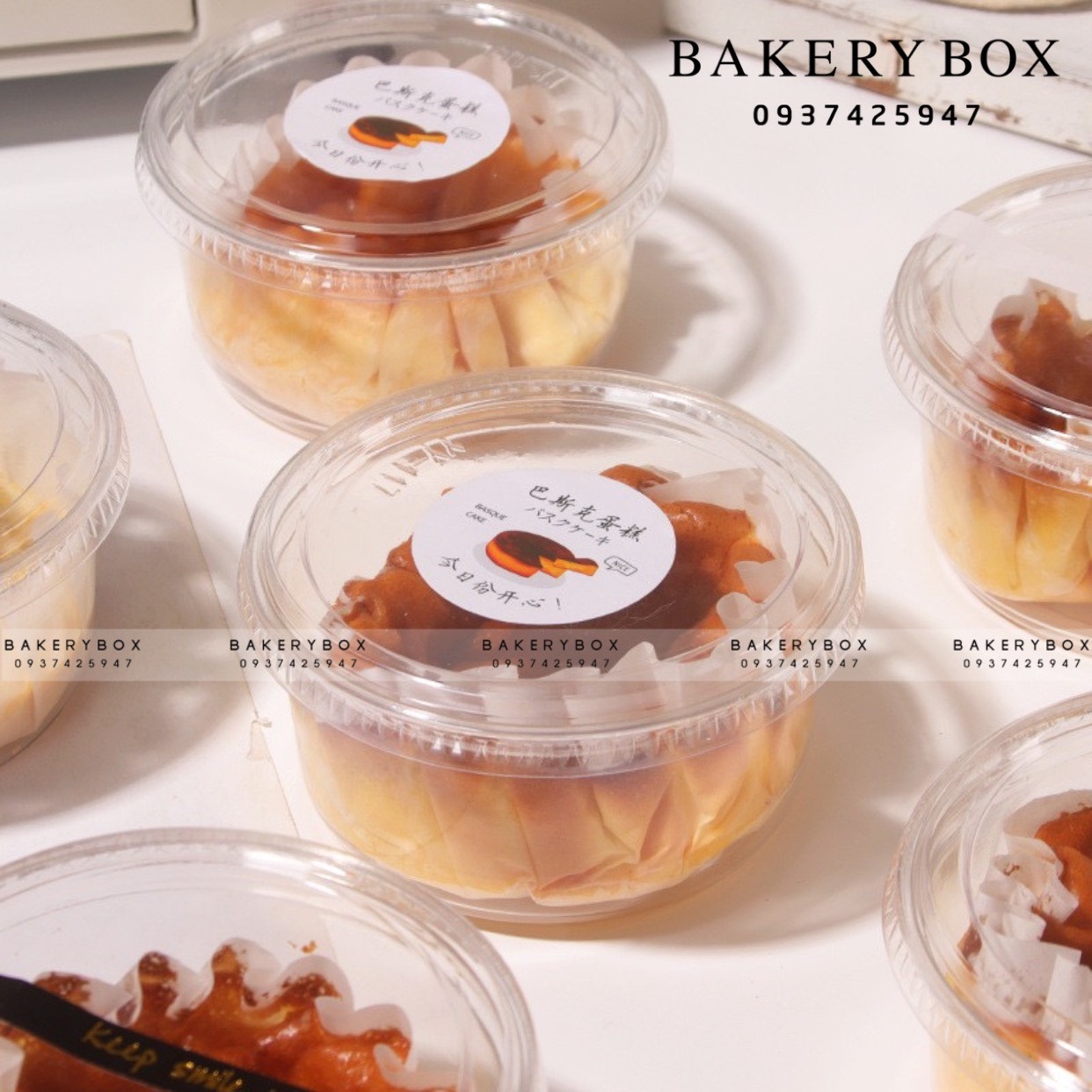 Hộp Nhựa Tròn 230ml Nắp Trong Đựng Bánh Mousse Tiramisu (Y117)