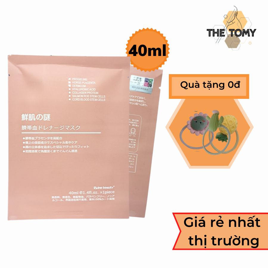 Mặt Nạ Nhau Thai Cừu Cuống Rốn Tế B&Agraveo Gốc Nhật Bản Dưỡng Da Cung Cấp Độ Ẩm T&Aacutei Tạo Collagen